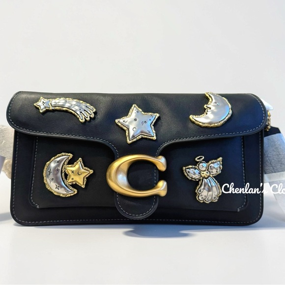 Coach Handbags - NWY Coach Tabby Shoulder Bag 26 with Pins Black Leather